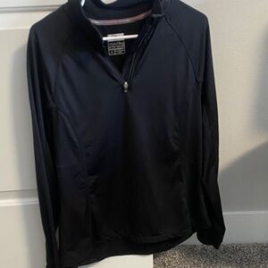 Black Quarter-Zip Pullover